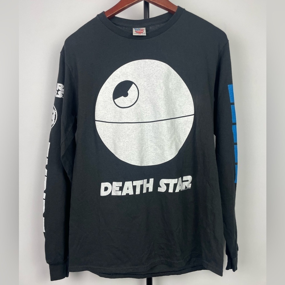 Junk Food Black Death Star Empire Dark Side Long Sleeve T-Shirt